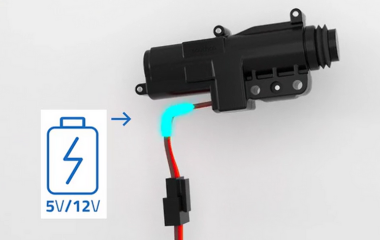 Compacte elektronische actuator voor slimme vergrendeling