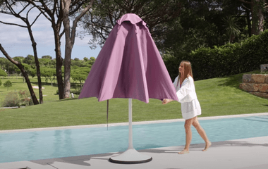 Afbeelding: Video: Gasveer in ingenieuze parasol van Royal Botania