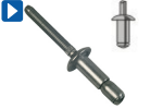 Blindklinknagels gatvullend multigrip staal